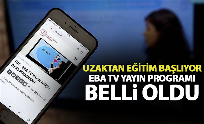 EBA TV yayınlara başlıyor! işte EBA TV yayın programı