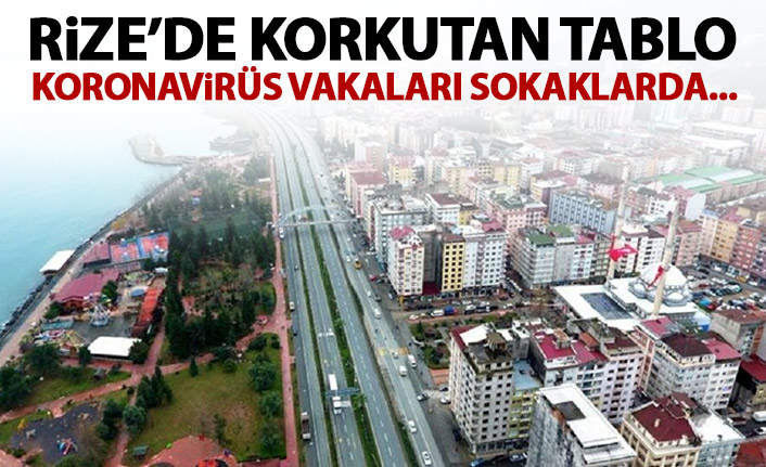 Rize'de korkutan tablo! Koronavirüs vakaları sokaklarda...