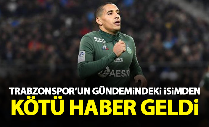 Trabzonspor'un gündemindeki isimden kötü haber!