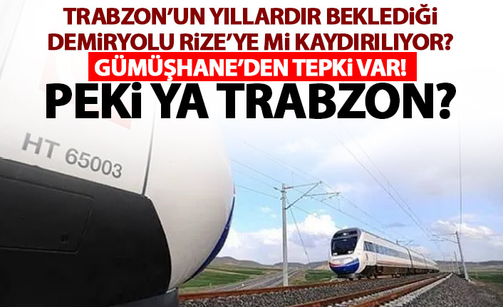 Erzincan – Trabzon Demiryolu Rize’ye mi kaydırılıyor? Gümüşhane’de tepki var!