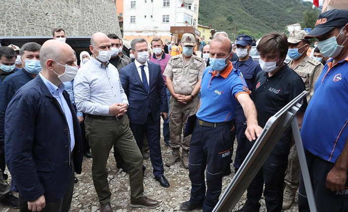 Bakanlar Soylu ve Karaismailoğlu Giresun'da