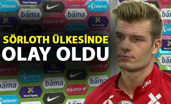 Sörloth Norveç'te olay oldu