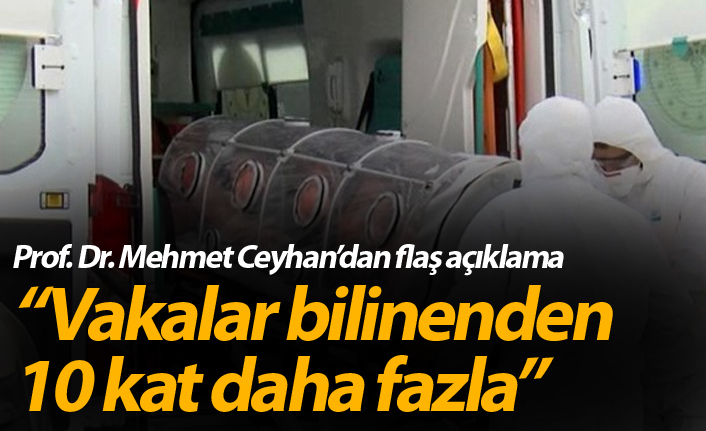 Prof. Dr. Mehmet Ceyhan: Vakalar bilinenden 10 kat daha fazla