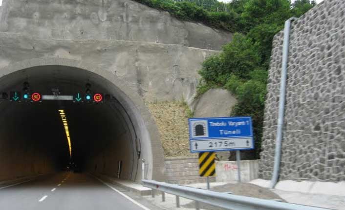 Giresun Tirebolu tünellerinde çalışma