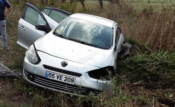 Samsun'da trafik kazası: 2 yaralı