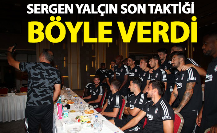 Sergen Yalçın Trabzonspor maçının son taktiğini böyle verdi