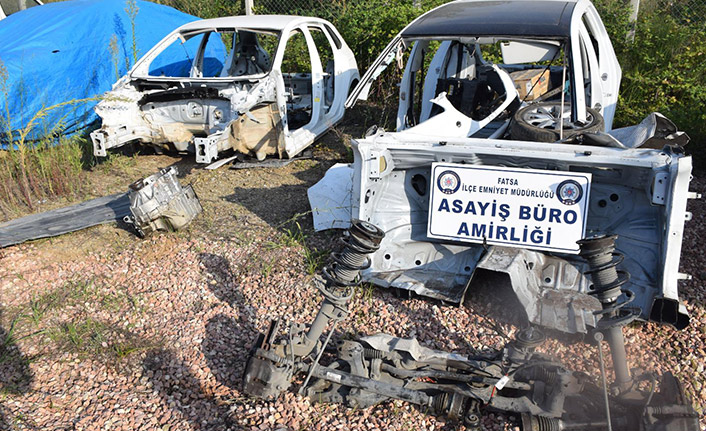 Ordu'da araç parçalayıp satan şüpheliler yakalandı