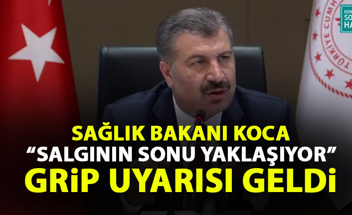 Sağlık Bakanı Fahrettin Koca :Salgının sonu yaklaşıyor