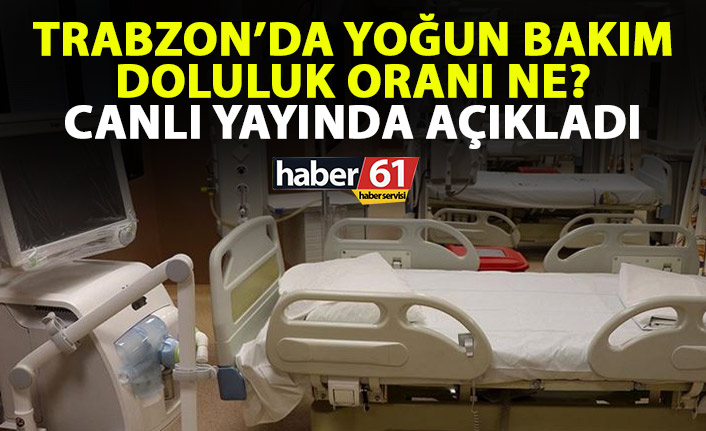 Trabzon’da yoğun bakım doluluk oranı ne?