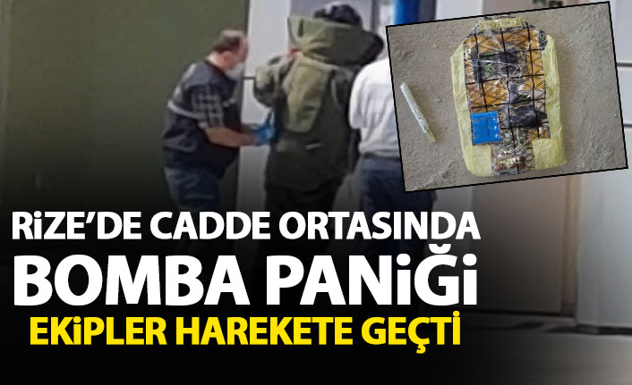 Bomba süsü verilmiş paket korku ve paniğe neden oldu