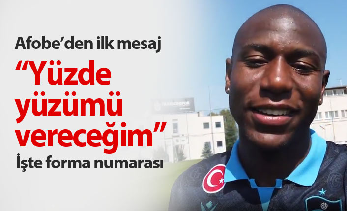 Benik Afobe'den ilk mesaj