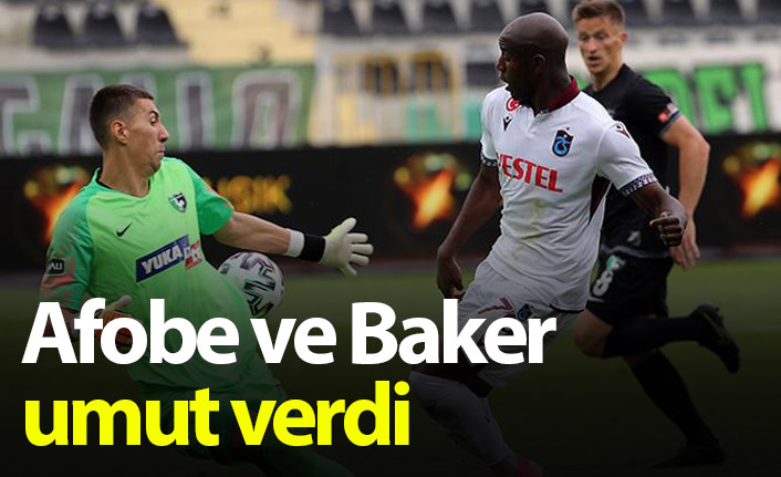 Trabzonspor'da Afobe ve Baker umut verdi