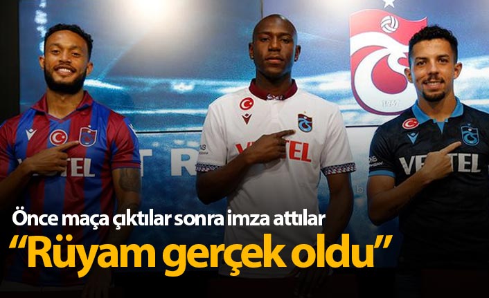 Trabzonspor'da yeni transferler için tören düzenlendi