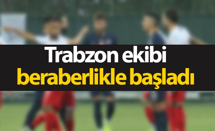 Hekimoğlu Trabzon 1 puanla dönüyor