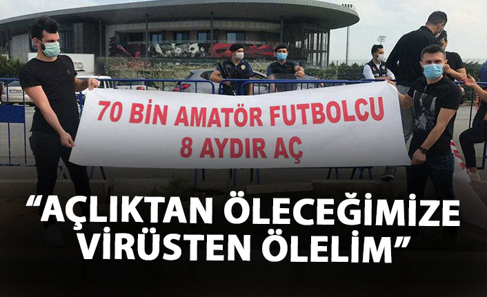 TFF'nin kararı sonrası amatör futbolculardan eylem