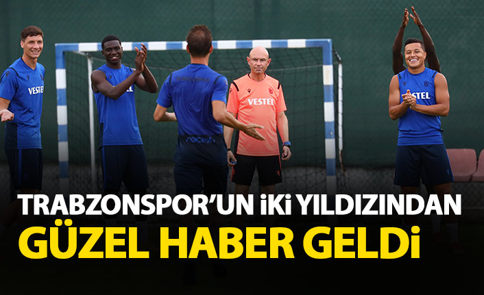 Trabzonspor’un iki yıldızından güzel haber