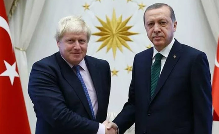 Erdoğan, Boris Johnson'la görüştü