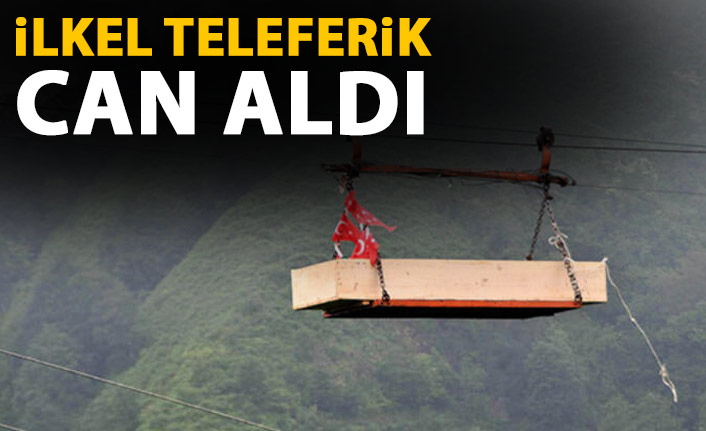 Rize'de ilkel teleferikten düşen kadın öldü