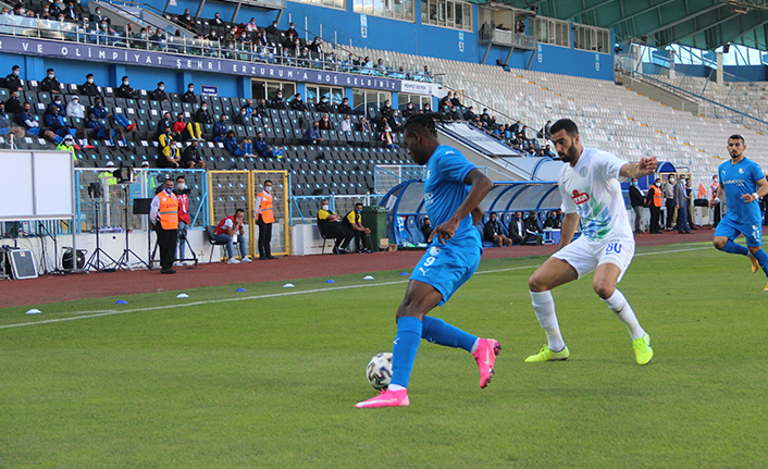 B.B.Erzurumspor Çaykur Rizespor maçında gol yok