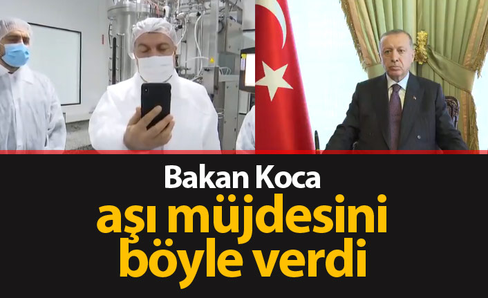 Bakan Koca'dan koronavirüs aşısı müjdesi