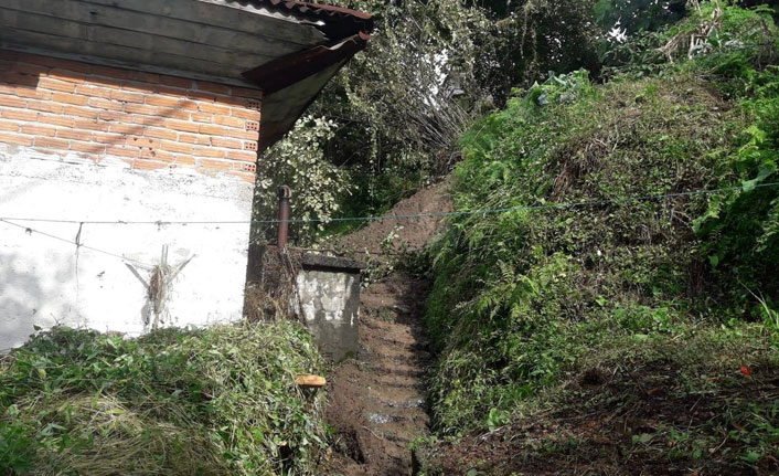 Rize’de şiddetli yağış hasar yol açtı