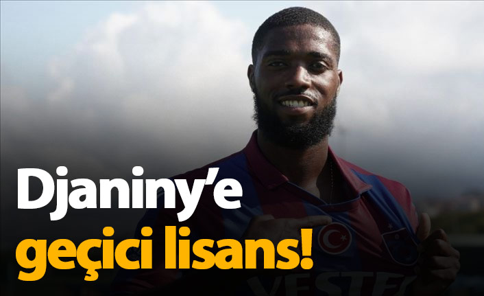 Trabzonspor'da Dijaniny'e geçici lisans