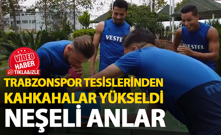 Trabzonspor tesislerinden kahkahalar yükseldi! Nefes nefese futbol