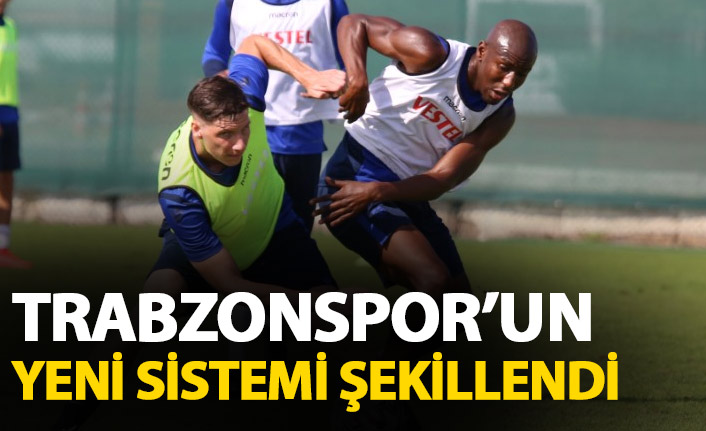 Trabzonspor'da yeni sistem hücum