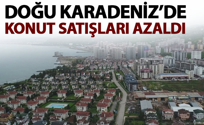 Doğu Karadeniz'de konut satışları düştü