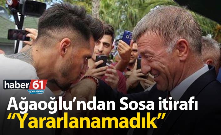 Ahmet Ağaoğlu'ndan Jose Sosa sözleri: Pandemi sonrası...