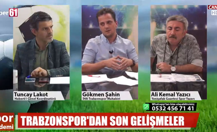 Trabzonspor’daki gelişmeler Haber61 TV’de Spor Gündeminde