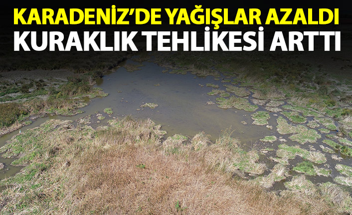 Karadeniz'de yağışlar yarıya düştü, kuraklık tehlikesi başladı