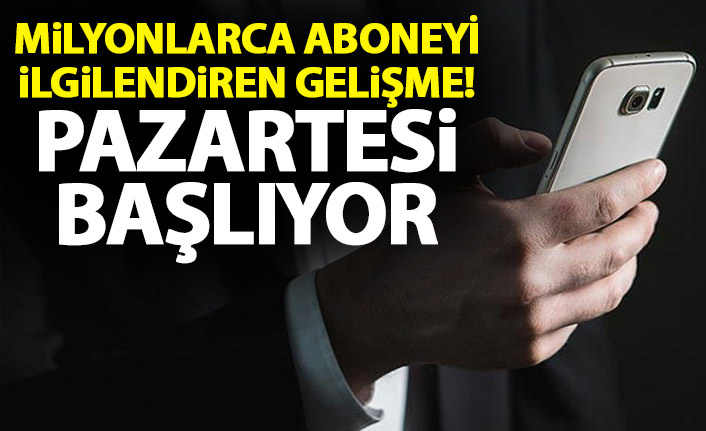 Milyonlarca abonenin beklediği haber geldi! Pazartesi başlıyor