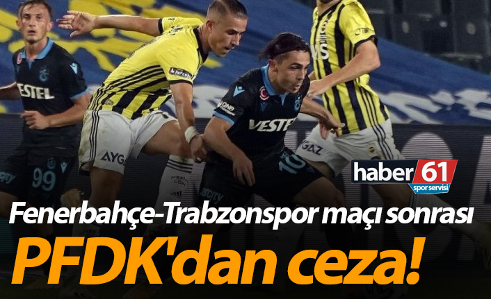 Fenerbahçe-Trabzonspor maçı sonrası PFDK'dan ceza!