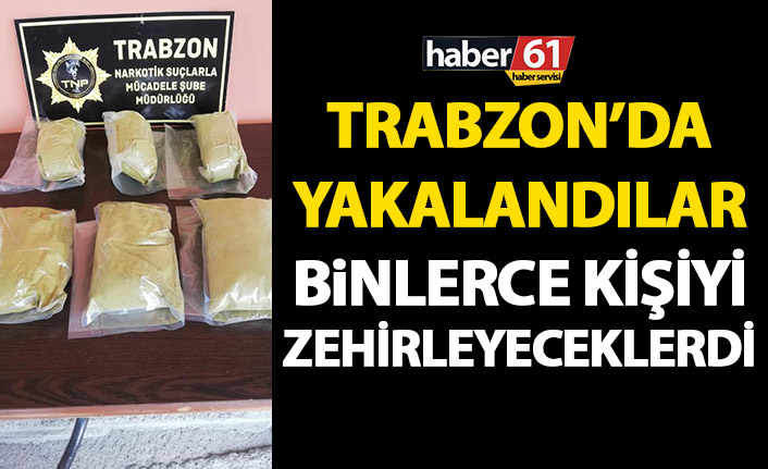 Trabzon’da yol kontrolünde yakalandılar! Binlerce kişiyi zehirleyeceklerdi