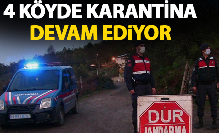 Artvin'de 4 köyde karantina sürüyor