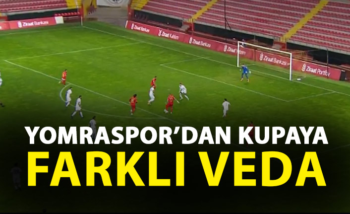 Yomraspor'dan kupaya farklı veda