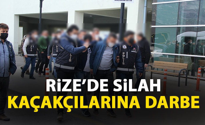 Rize'de silah kaçakçılarına darbe