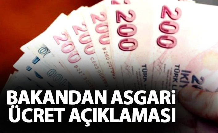 Bakan Selçuk'tan asgari ücret açıklaması