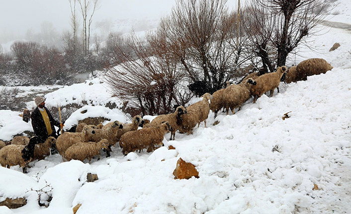 Bayburt’un yüksek kesimlerine kar yağdı - 06 Kasım 2020