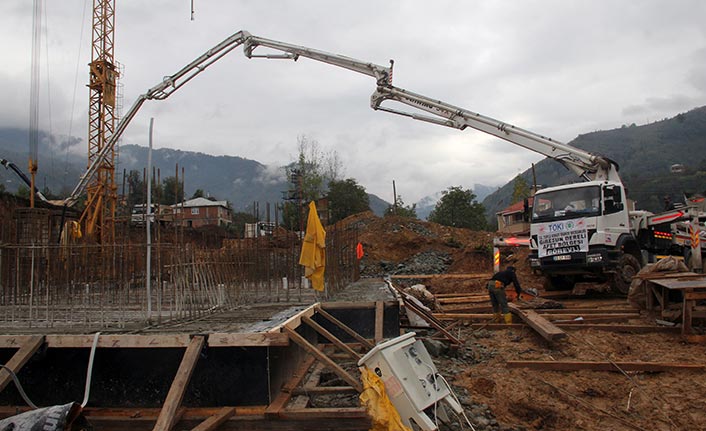 Giresun'da sel bölgesinde yeni gelişme! Temel atıldı