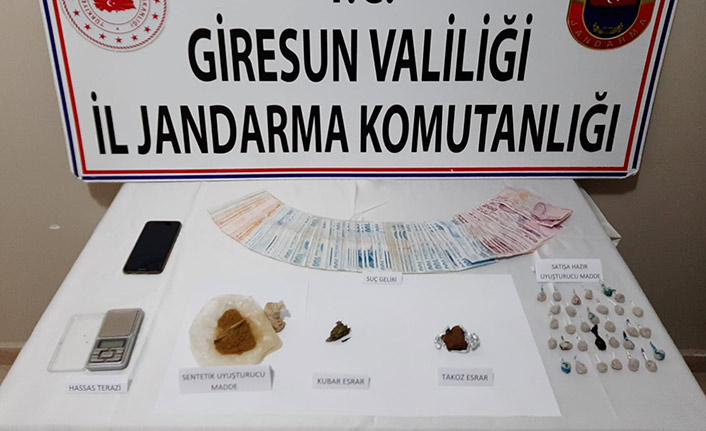 Giresun’da uyuşturucu operasyonu