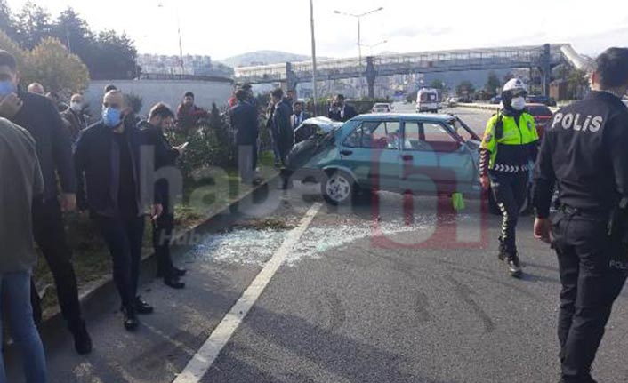 Trabzon’da zincirleme kaza! 2 yaralı