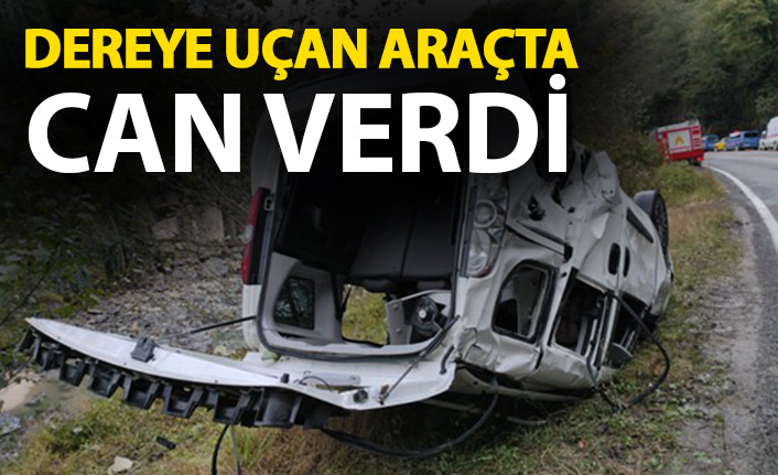 Rize'de otomobil dereye uçtu! Ölü ve yaralı var