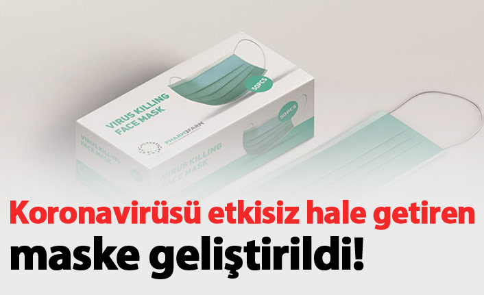 Koronavirüsü öldüren maske geliştirildi!