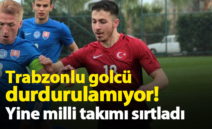 Trabzonlu golcü Halil Dervişoğlu durdurulamıyor