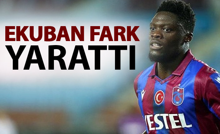 Trabzonspor'da Ekuban farkı