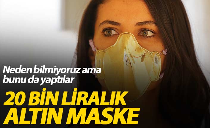 Altın ve gümüşten maske üretip satışa çıkardı