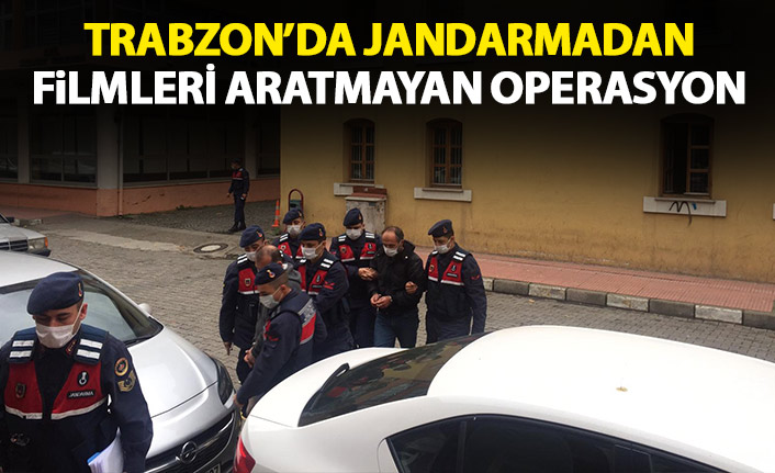 Trabzon'da jandarma'dan filmleri aratmayan operasyon