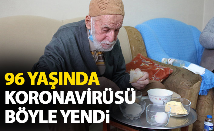 96 yaşında koronavirüsü yendi! Nedenini yediği 3 besine bağladı